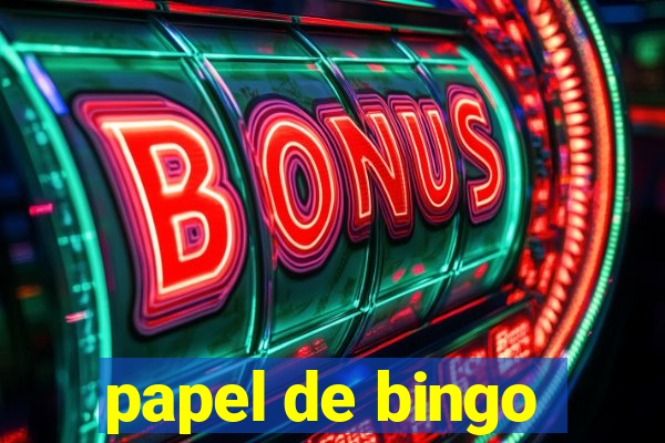 papel de bingo